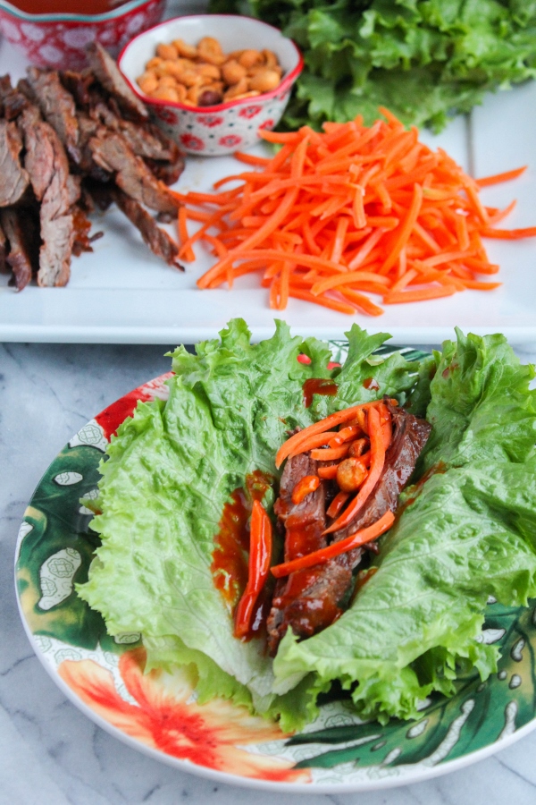 Asian Steak Lettuce Wraps SundaySupper