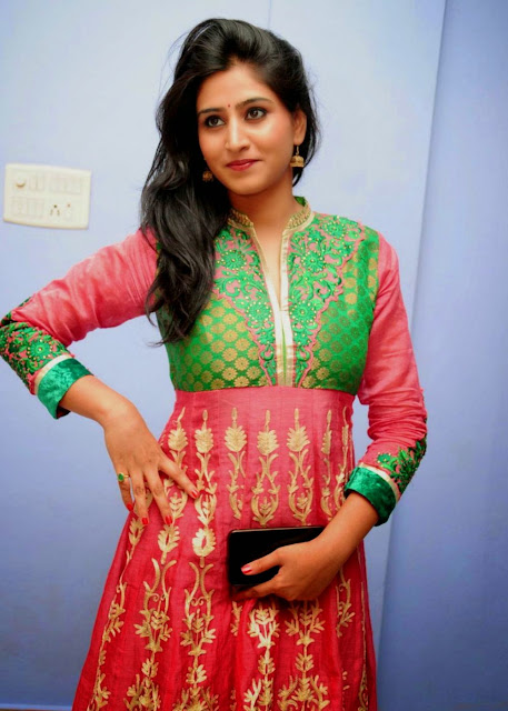TV Actress Varshini Sounderajan Latest Pics In Red Dress 7