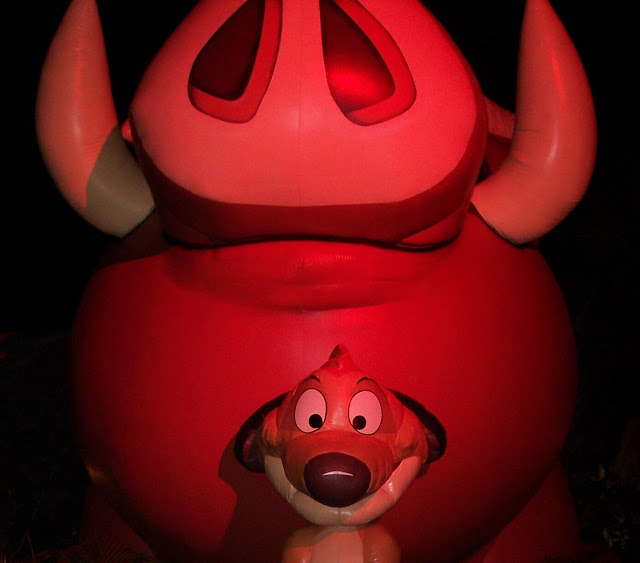 Pumba and Timon Inflatable Magic Kingdom Disney World