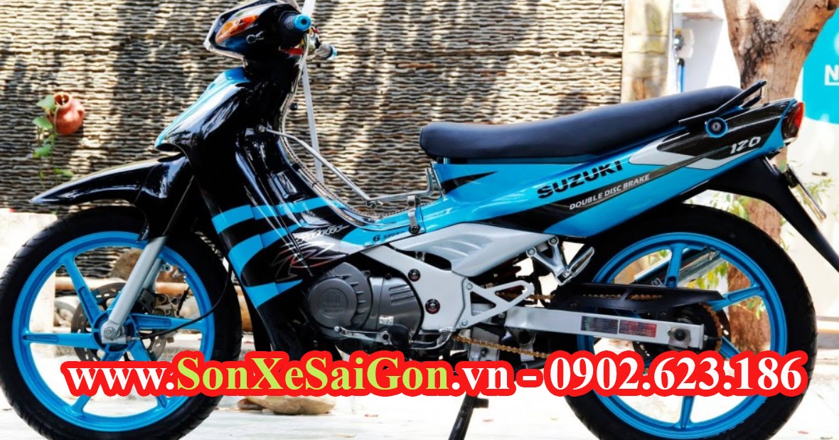 Tem Rời Suzuki Xipo Satria 2000 Dán Xe Đen Xanh Heloken  Shopee Việt Nam