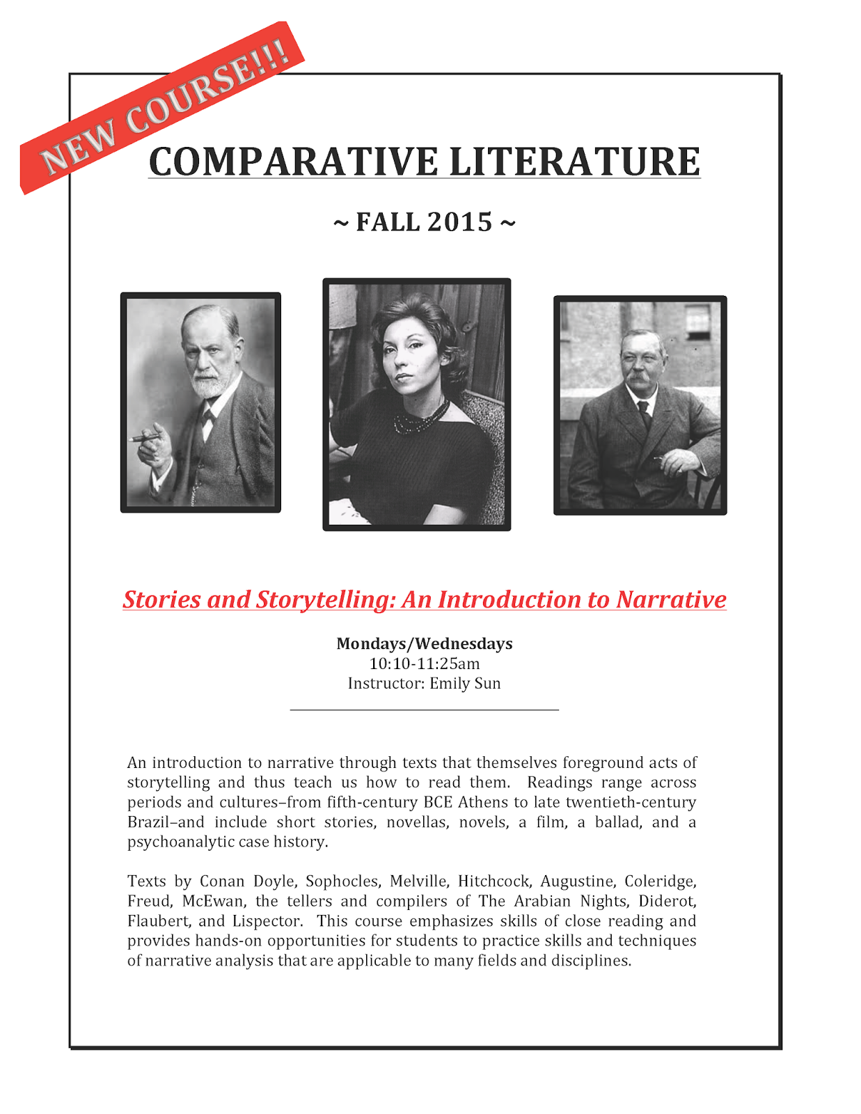 Comparative literature courses image