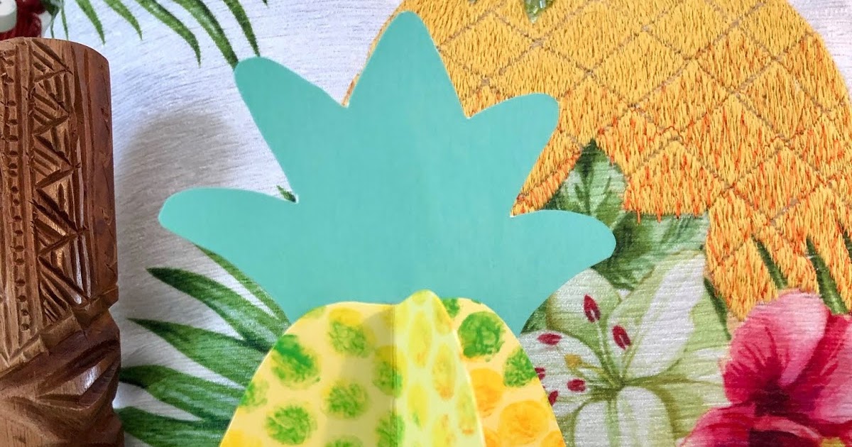Kathy's Art Project Ideas 3D Bubble Wrap Printed Pineapple