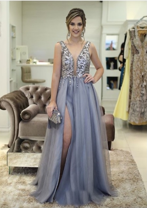 vestido de festa chumbo vestido de festa chumbo