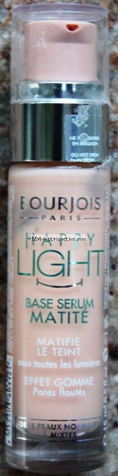 Bourjois Happy Light Matte Serum Primer review, swatch, photos