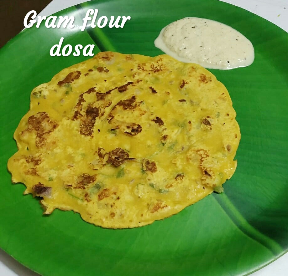 Gram flour dosa/Besan flour dosa/ besan flour chilla