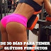 RETO DE 30 DÍAS PARA TENER UNOS GLÚTEOS PERFECTOS