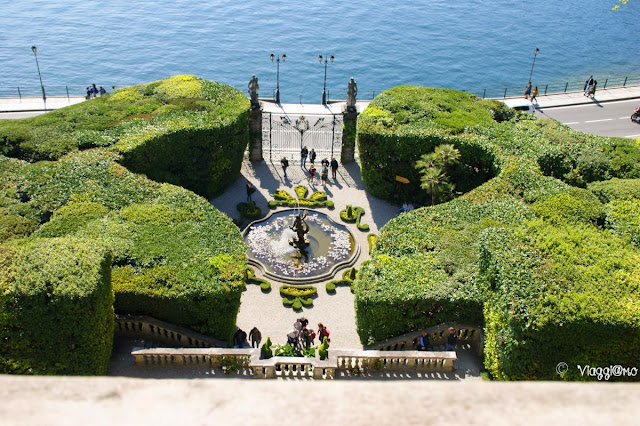 Il bel giardino davanti a Villa Carlotta