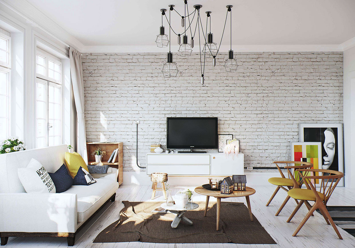 13 White Brick Walls And Decorative Wall Panels For Room