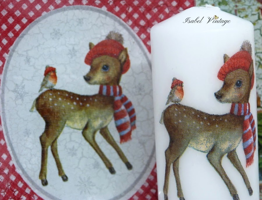 navidad-plato-cristal-vela-decoupage