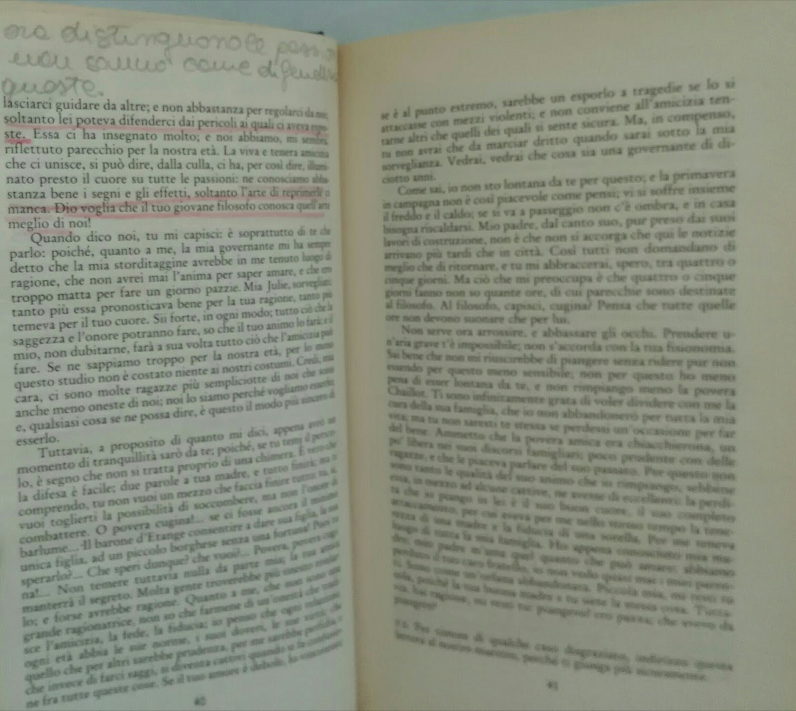 LIBRI USATI IN VENDITA JULIE O LA NUOVA ELOISA di J. J. Rousseau