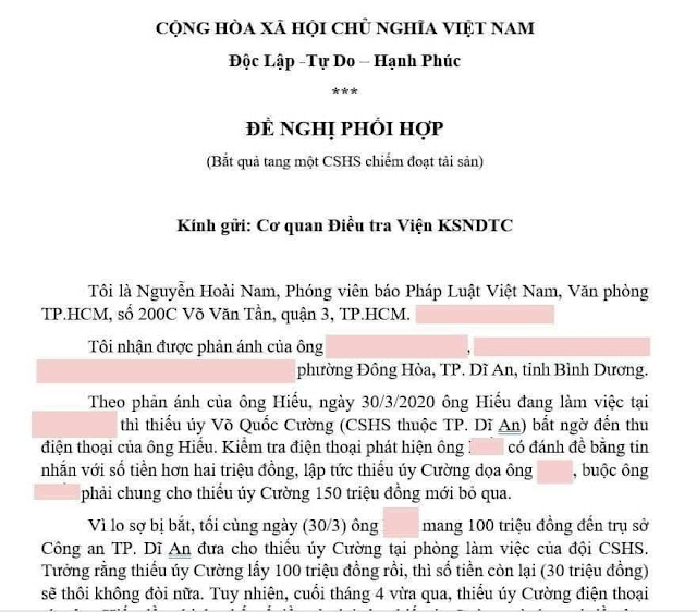 Kế hoạch vụ nhà báo "bắt" Thiếu úy CA Võ Quốc Cường đã được lên như thế nào?