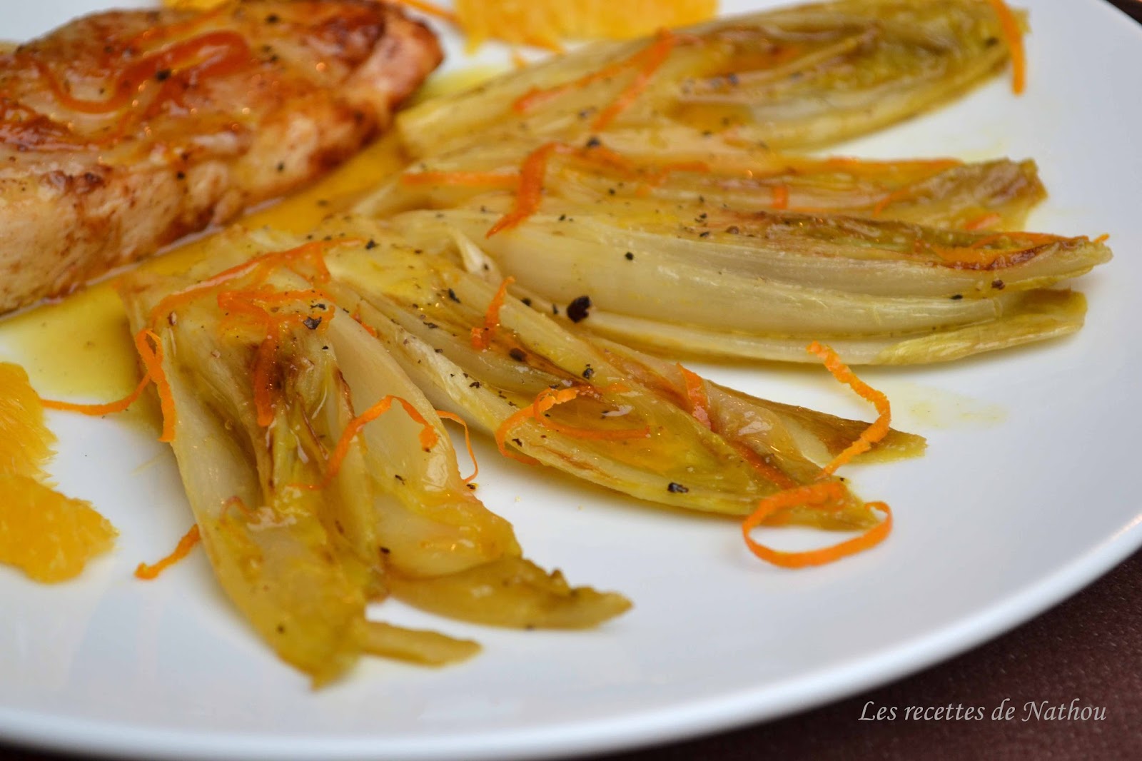 Ma cuisine au fil de mes idées... Chicons braisés et caramélisés à l