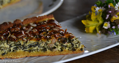 Tarte aux épinards et à la ricotta à la farine d’épeautre et de lupin © Popote et Nature Tarte aux épinards et à la ricotta à la farine d’épeautre et de lupin © Popote et Nature