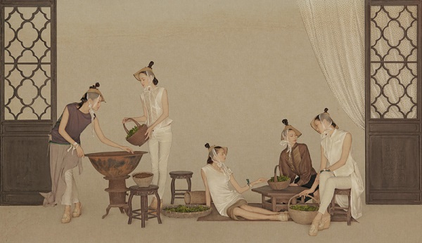 Serie "Tea of Ancient Classics" foto por Sun Jun - 2012 | photo surrealism - ejemplo de sincretismo digital - imagenes bonitas femeninas, creativas, chidas - cool stuff