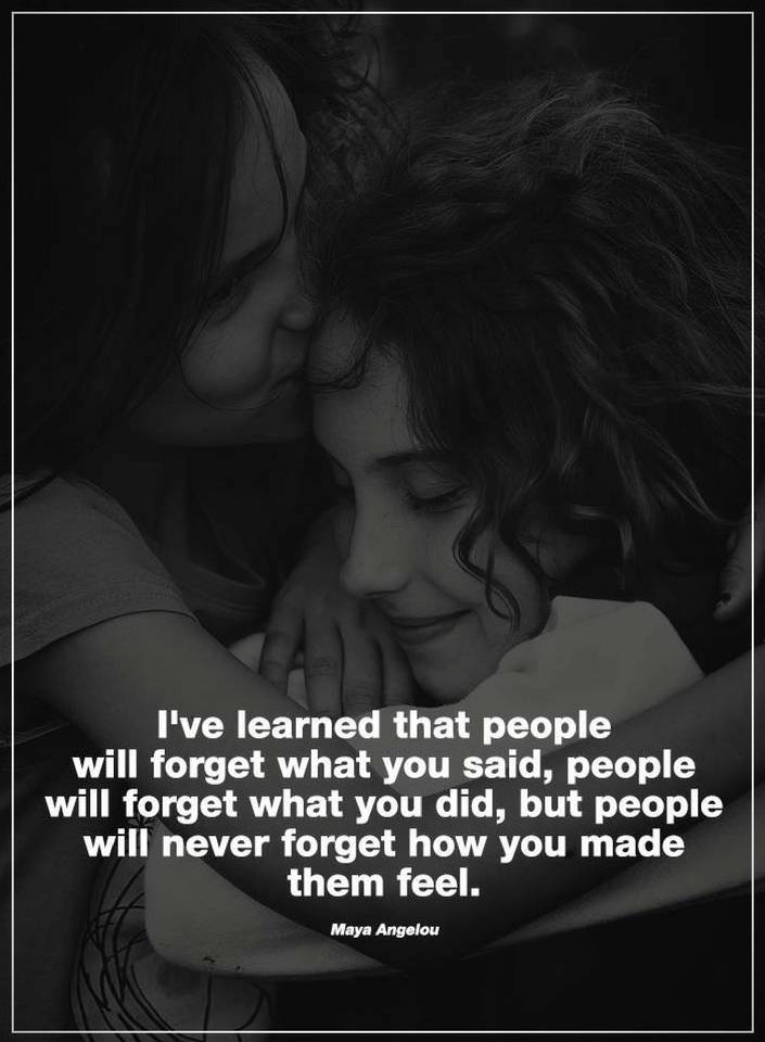 Quotes I Ve Learned That People Will Forget What You Said People Will Forget Quotes