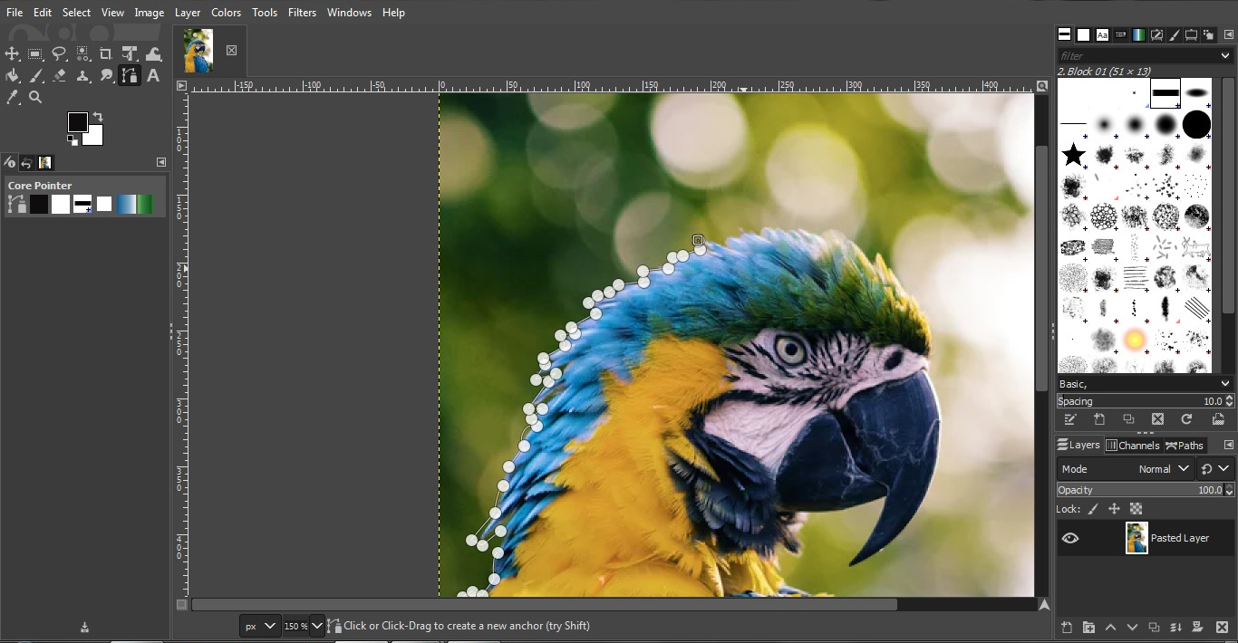How to remove background in GIMP?
