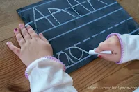 kids penmanship chalkboard