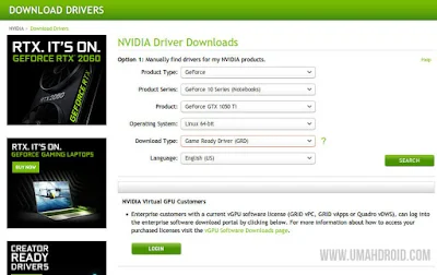 Download Driver VGA NVIDIA Linux