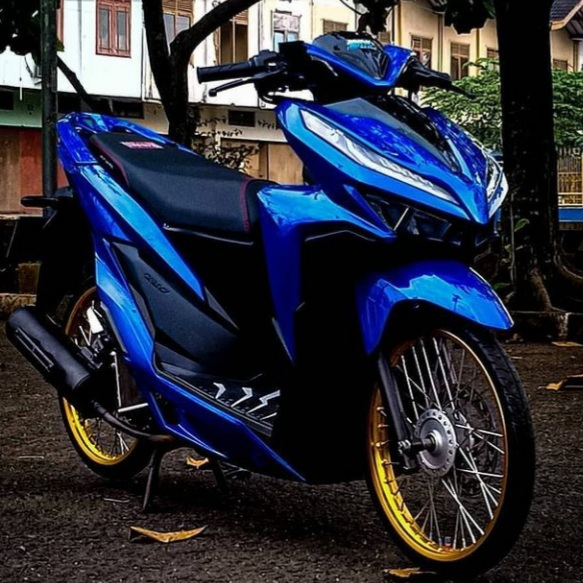 Modifikasi Vario 150 Warna Biru Polos, Original, Metalik, Navy, Tosca
