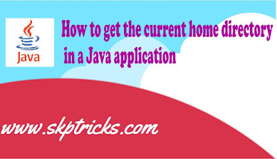 How to get the current home directory in a Java application