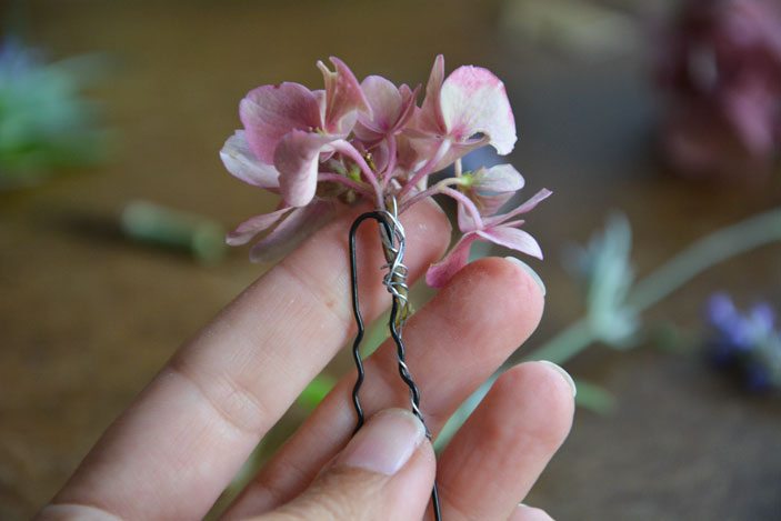 succulent hair pin diy