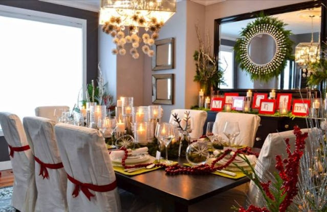 dining room christmas decor images