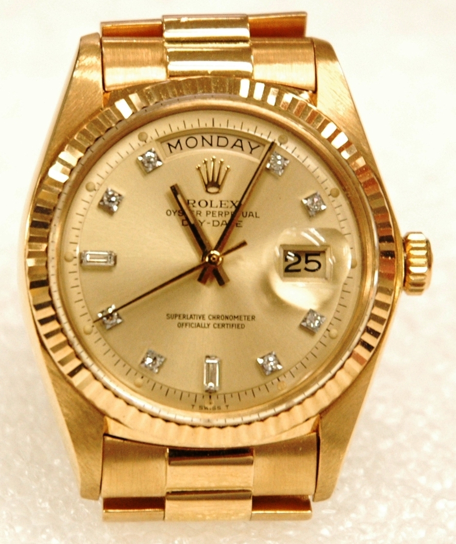 rolex presidential 18k solid gold