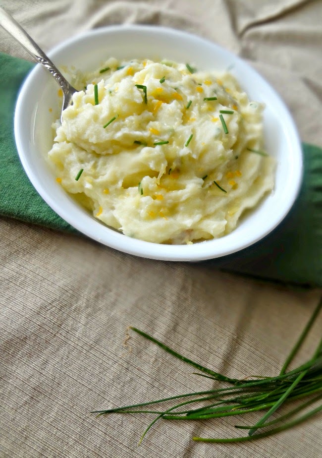 The Cooking Actress Cheesy Chive Mashed Potatoes