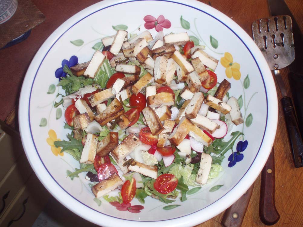 pebbles in the water Baked Tofu for Summer Salads