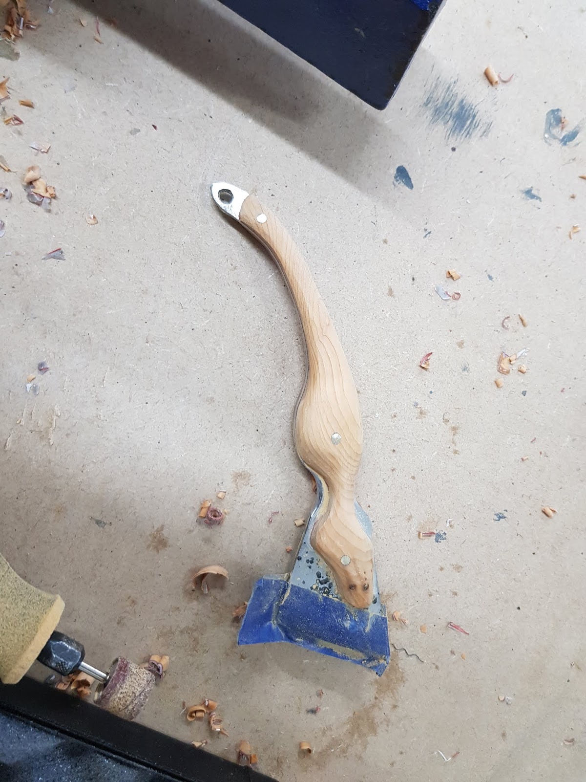 Learning the art of bladesmithing