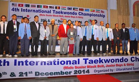 4th International Taekwondo Championship inauguration at Pestle Weed College, Dehradun, India 4th International TaekwondoChampionship inauguration at Pestle Weed College, Dehradun, India Martial Art Taekwondo 'Korean Judo Karate' Self-defence & Fitness Training, Academy, Clubs, Classes, Association, Centers in Mohali near Chandigarh, Punjab, India, World, Tkd under the supervision of Master Er. Satpal Singh Rehal, Garhshankar, Kot Maira, Hoshiarpur, Jalandhar, Patiala, Ferozepur, Bathinda, Ludhiana, Sangrur, Kapurthala, Moga, Fazilka, Ropar, Fatehgarh Sahib, Gurdaspur, Pathankot, Amritsar, Taran Taran, Patti, Faridkot, Nawanshahar