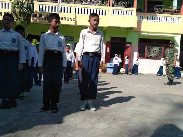 SD Muhammdiyah Jimbung Terima PBB Dari Satgas TMMD Reg 105