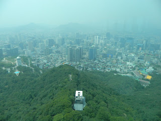 View of the skyscrapers in Seoul from Namsan Tower, Seoul