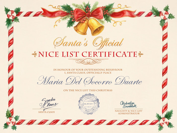 Certificado Navideño