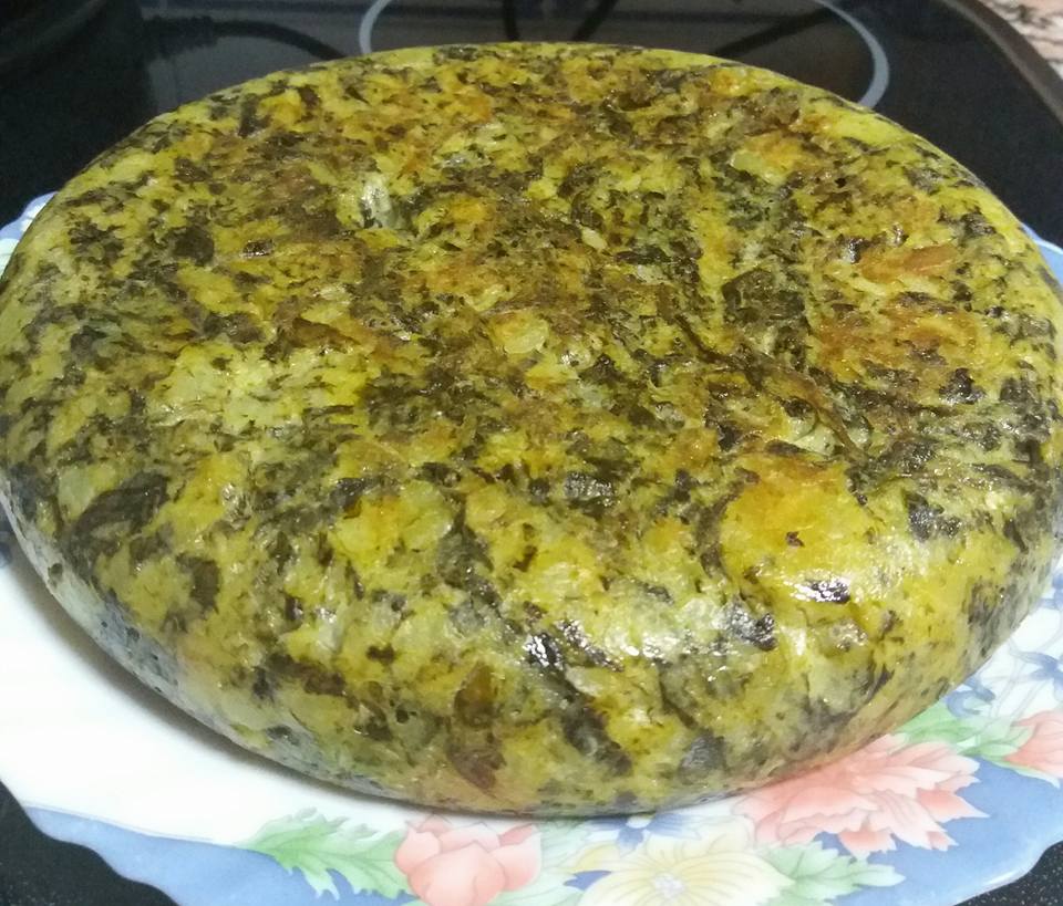 Esther y su mundo ollas GM TORTILLA DE PATATAS CON ESPINACAS EN OLLA GM
