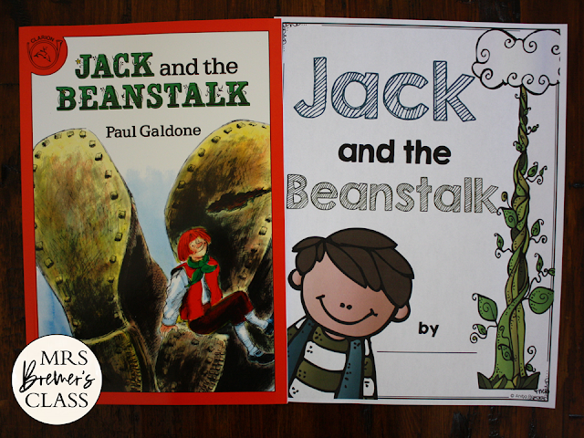 Jack and the Beanstalk Fairy Tales activities unit with Common Core aligned literacy companion activities for First Grade and Second Grade