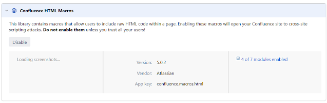 Confluence HTML Macro Expanded