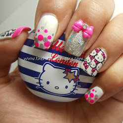 hello kitty nail dhara manicure