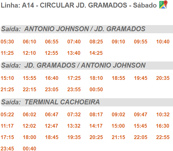 Horário de ônibus A16 GIANNINI 2020 - Horário de Ônibus Curitiba 2021