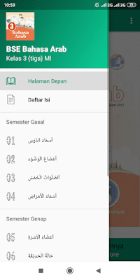 Aplikasi Buku Siswa Bahasa Arab Kelas 3 MI Kurikulum 2013 Revisi 2016