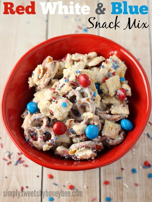 Red White & Blue Snack Mix