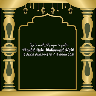 Maulid nabi muhammad 1443 H jatuh pada hari selasa tanggal 19 oktober 2021, dan pada hari besar islam ini biasanya banyak sekali kegiatan seperti pengajian, tasyukuran, perlombaan keagamaan maupun kegiatan lainnya.   Selain beberapa agenda kegiatan diatas untuk menyemarakan hari lahirnya nabi muhammad SAW ini sobat kanalmu bisa membuat ucapan selamat maulid nabi, membuat profil dan status dengan twibbon maulid nabi 2021, dan juga menggunakan poster maulid nabi 2021.  Dengan membuat gambar poster ucapan selamat maulid nabi 1443 H, tentunya akan semakin memeriahkan suasana dari hari baik ini.  Poster maulid nabi muhammad 2021 / 1443 H Bagi sobat kanalmu.com yang saat ini sedang mencari referensi atau ide dalam membuat poster ucapan selamat maulid nabi muhammad 1443 H bertepatan dengan tahun 2021 masehi, team kami sudah mempersiapkan beberapa contoh yang menarik dan juga keren.  Tidak hanya bisa kamu jadikan sebagai mencari ide namun demikian kamu bis menggunakan beberapa poster maulid nabi 2021 yang masih mentahan tersebut kemudian editing ulang sesuai kebutuhan.  Dan berikut ini adalah beberap contoh desain file gambar poster ucapan selamat memperingati maulid nabi muhammad tahun 2021.  1. Poster maulid nabi muhammad 1443 H / 2021 keren gambar poster maulid nabi muhammad 1443 h 2021 keren - kanalmu gambar poster maulid nabi muhammad 1443 h 2021 keren - kanalmu Contoh dari desain poster maulid nabi muhammad 2021 atau bertepatan dengan 1443 H ini bisa menjadi photo profil dan juga update status pada media sosial sobat kanalmu.  2. Poster maulid nabi 2021 / 1443 H keren gambar poster maulid nabi 1443 h 2021 keren - kanalmu gambar poster maulid nabi 1443 h 2021 keren - kanalmu Selanjutnya kami memiliki contoh file mentahan desain poster maulid nabi 2021 yang bisa jadikan sobat kanalmu referensi atau langsung pakai untuk kebutuhan media kamu.  3. Poster memperingati maulid nabi 1443 H  poster memperingati maulid nabi 1443 h - kanalmu poster memperingati maulid nabi 1443 h - kanalmu Team kanalmu juga memiliki desain lain terkait dengan poster memperingati maulid nabi 1443 H. Dan file dengan format PNG tersebut tentunya bisa kamu editing ulang dan tambahkan nama akun medsos sobat kanalmu.  4. Poster memperingati maulid nabi 2021 poster memperingati maulid nabi 2021 - kanalmu poster memperingati maulid nabi 2021 - kanalmu Desain elegan lain terkait dengan poster ucapan selamat memperingati maulid nabi muhammad di tahun 2021 ini bisa menjadi ide terbaik kamu dalam membuat ucapan pada hari penting islam tersebut.  5. Gambar poster ucapan maulid nabi 1443 H / 2021 gambar poster ucapan maulid nabi 1443 h 2021 - kanalmu gambar poster ucapan maulid nabi 1443 h 2021 - kanalmu Untuk file lain gambar poster ucapan selamat maulid nabi muhammad di tahun 1443 H / 2021 ini bisa menjadi pilihan lain, apabila di contoh sebelumnya kamu belum menemukan model poster yang tepat.  6.