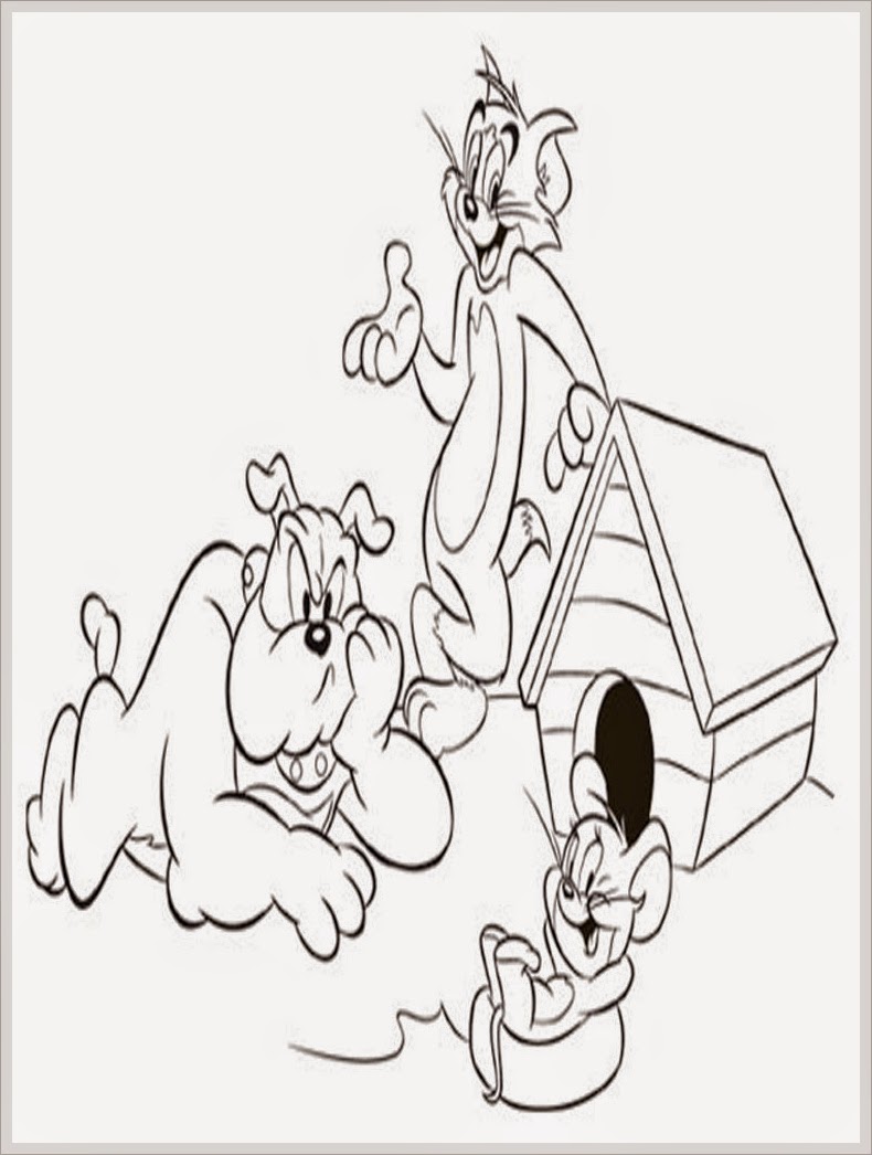 Tom And Jerry Coloring Pages