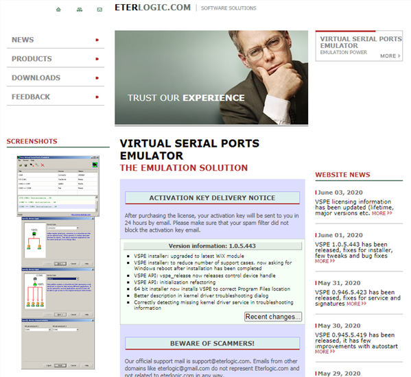 ETERLOGIC - Virtual Serial Ports Emulator