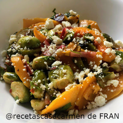 Ensalada de calabaza y col