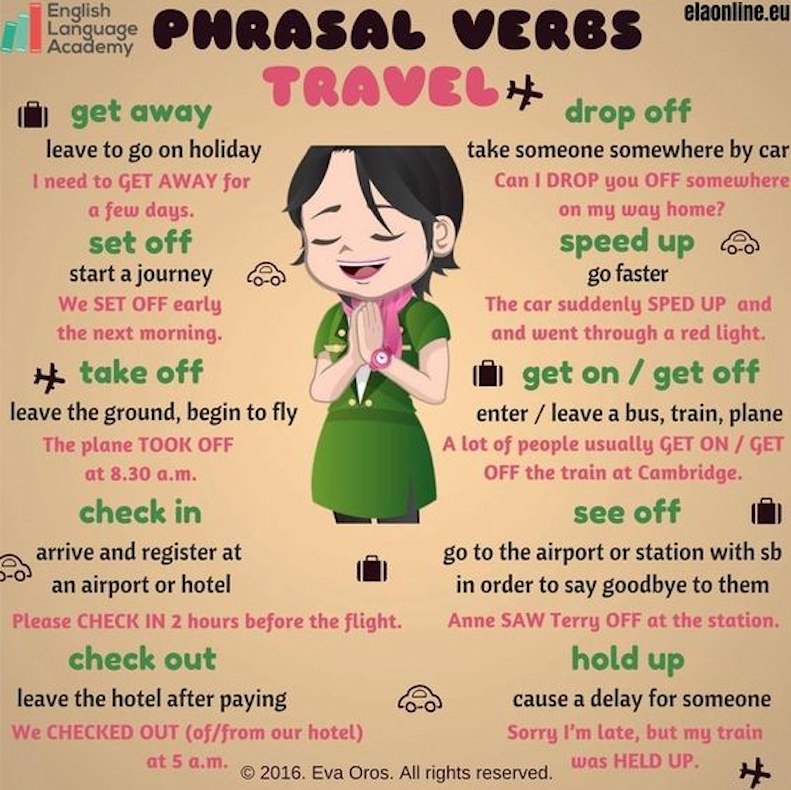 phrasal verbs travel exercises pdf