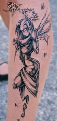 leg tattoo