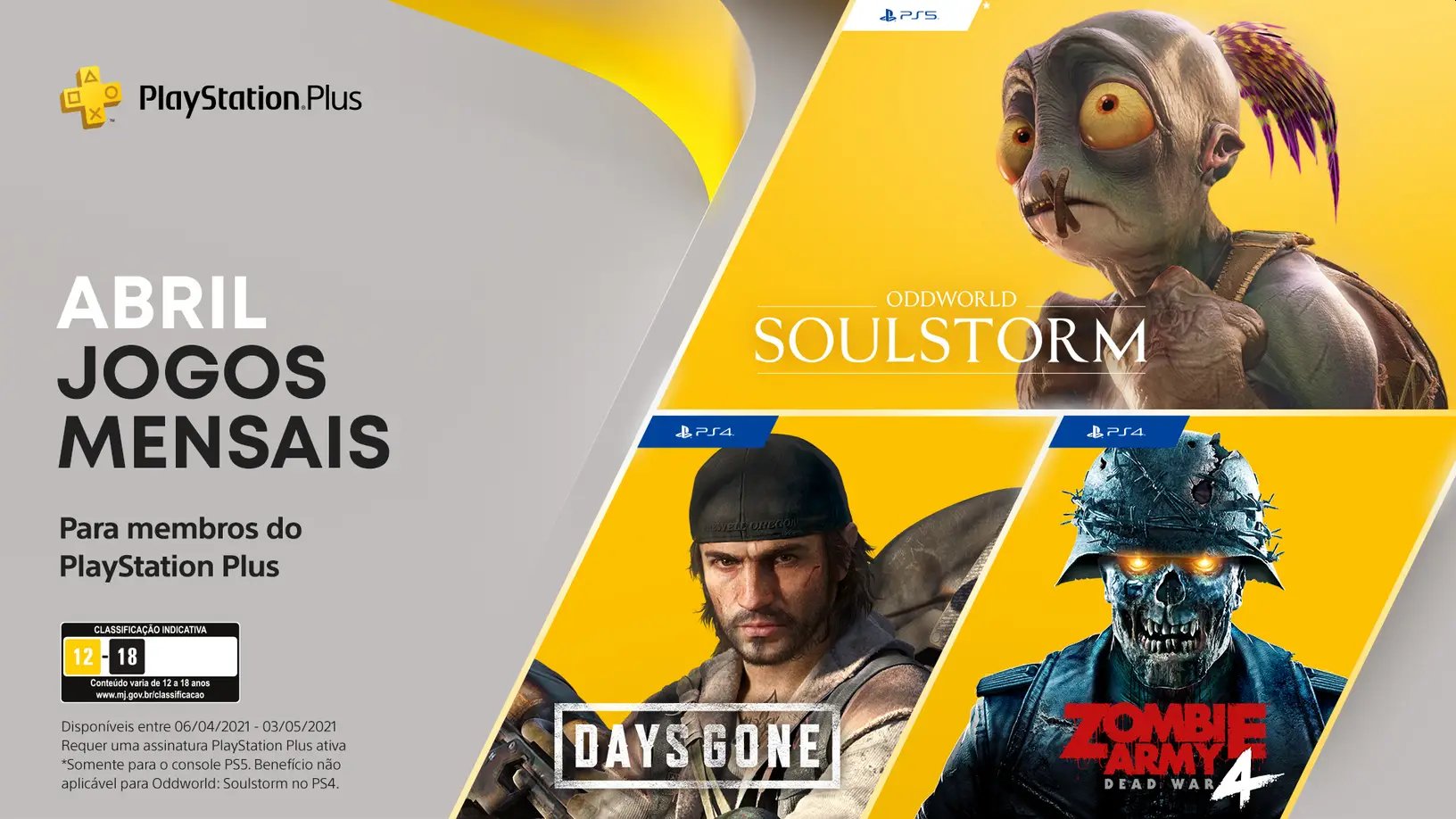 PlayStation Plus: confira os jogos mensais de abril para PS5 e PS4 -  GameBlast