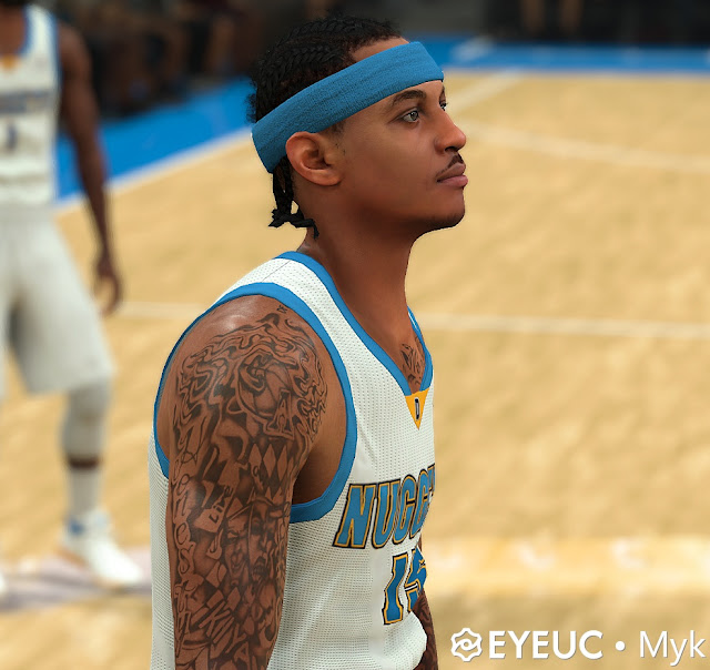 Carmelo Anthony Cyberface, Hair and Body Model Nuggets