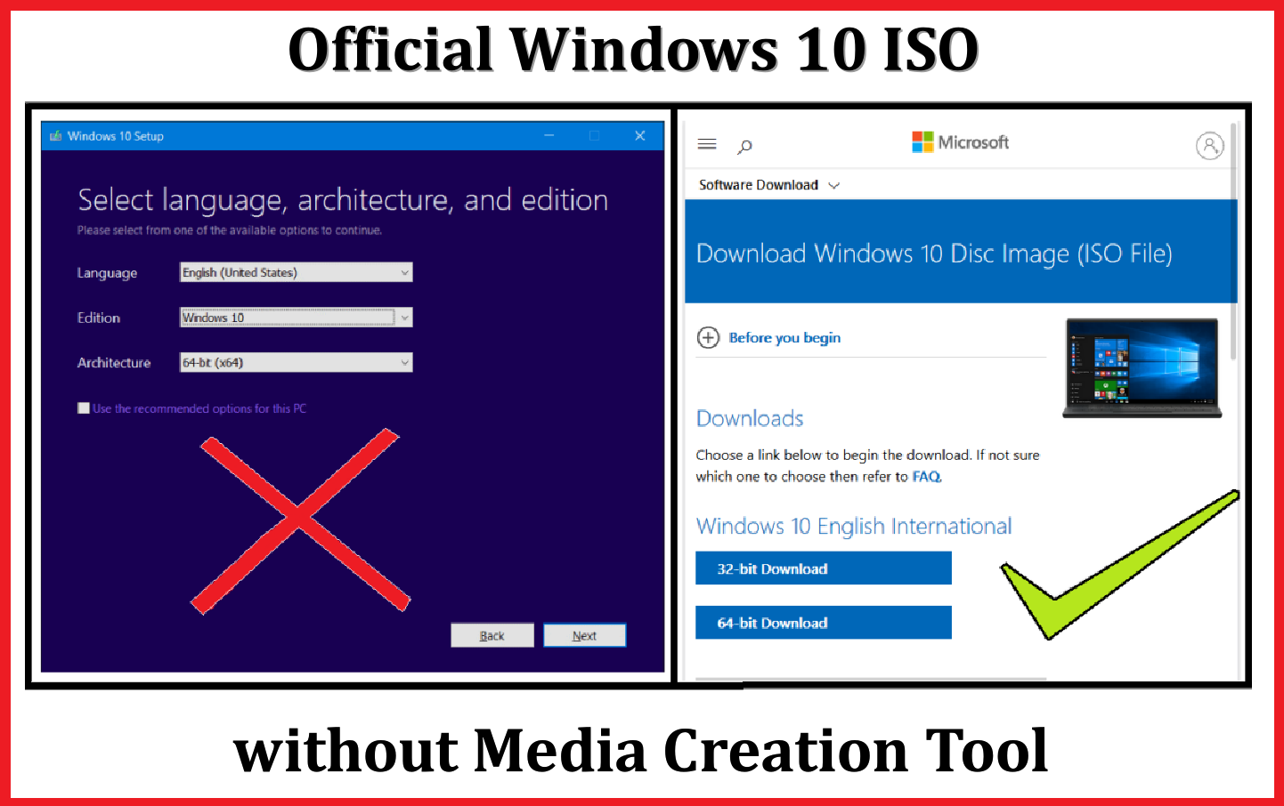 Media creation tool x64